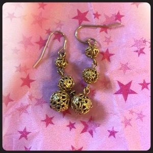 Gold Tone dangle earrings